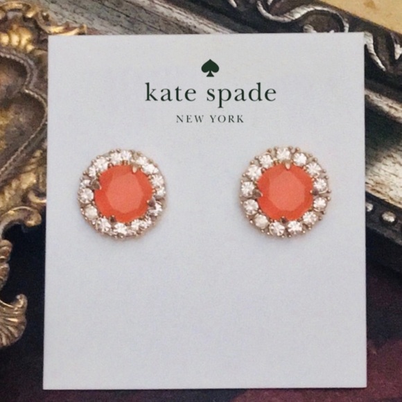 KATE SPADE • Secret Garden Orange Earrings - Picture 4 of 4